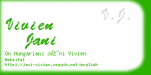 vivien jani business card